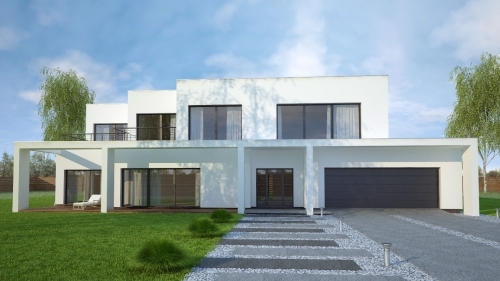 Nowoczesny budynek mieszkalny jednorodzinny w Bielsku-Białej