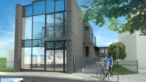 Budynek usługowo-mieszkalny w Bielsku-Białej przy ul. Lompy